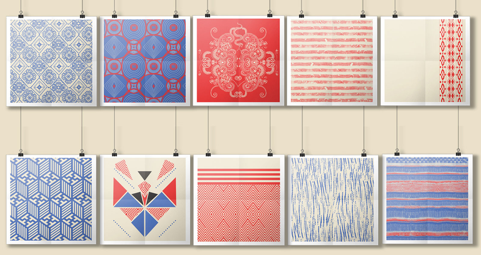 Textile patterns collection